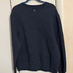 J. Crew Men's Authentic Fleece Dark Blue Sweatshirt Crew neck Fall 24